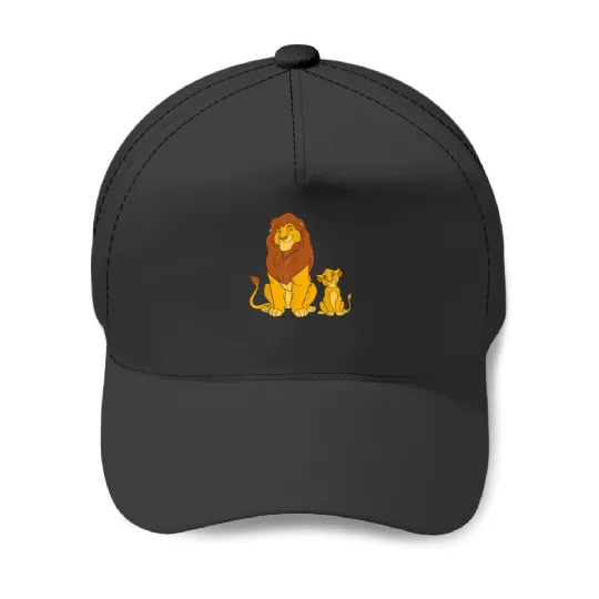 Disney The Lion King Young Simba and Mufasa TShi Baseball Caps