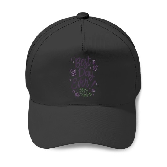 Disneyss Tangled Best Day Ever Pascal Outline Portrait Baseball Caps
