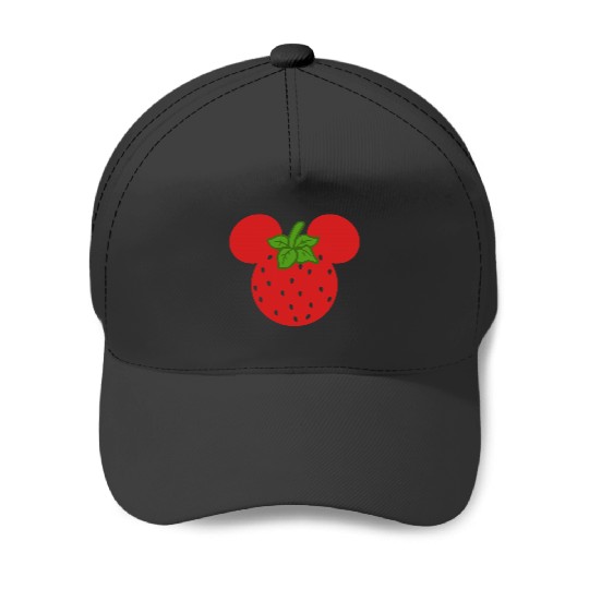Disney Mickey Mouse Strawberry Head Baseball Caps
