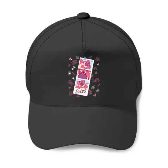 Disney and Pixars Toy Story Lotso Fluffy Cute Photo Strip Baseball Caps