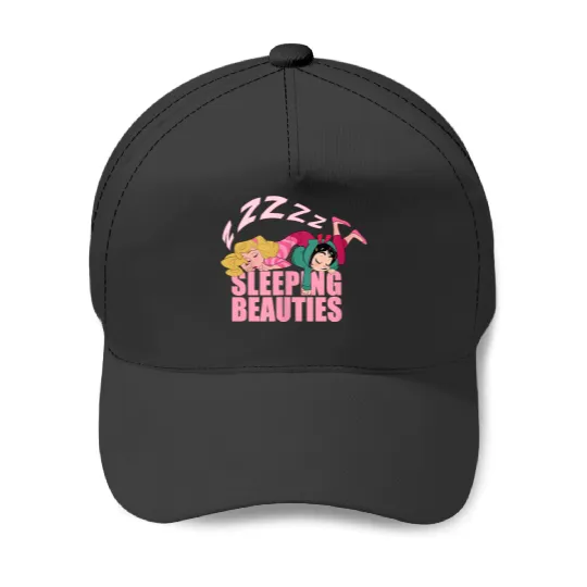 Disneyss Wreck it Ralph Sleeping Beauties Vanellope Aurora Baseball Caps
