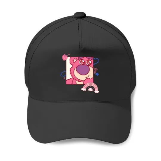 Disneyss And Pixarss Toy Story Lotso Bear Fluffy Rainbows Cute Baseball Caps