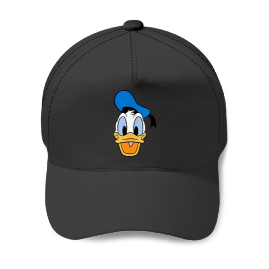 Disneyss Mickey And Friends Donald Duck Faces Small Pocket Logo Baseball Caps
