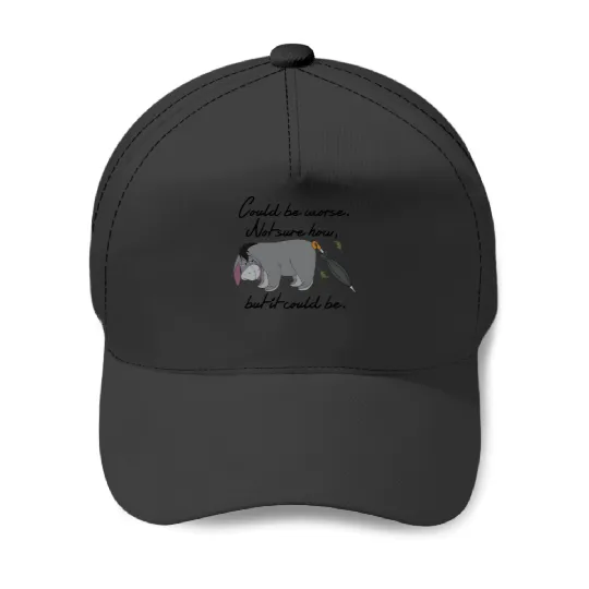 Disney Winnie the Pooh Eeyore Could be Worse Long Sleeve T-Shirt Baseball Caps
