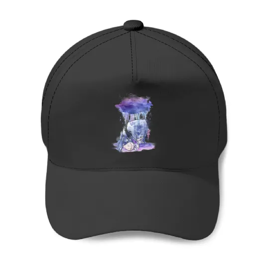 Disney Winnie The Pooh Eeyore Watercolor Rain Cloud Baseball Caps