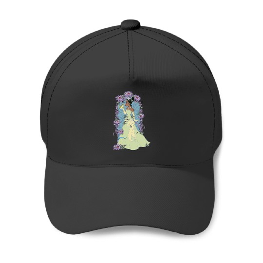 Disney Princess And The Frog Tiana Floral KISSss Baseball Caps