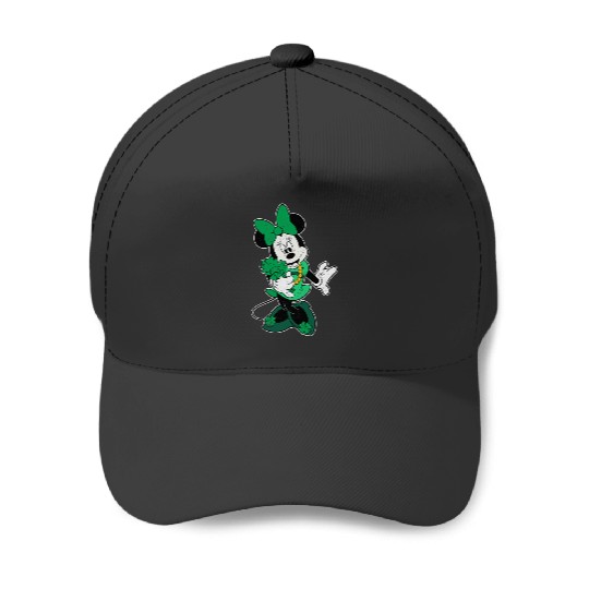 Disney Retro Shamrock Minnie Mouse St. Patricks Day Baseball Caps