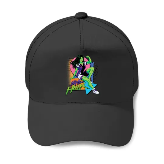 marvels Studios SheHulk LA Retro Eighties Style Disney Baseball Caps