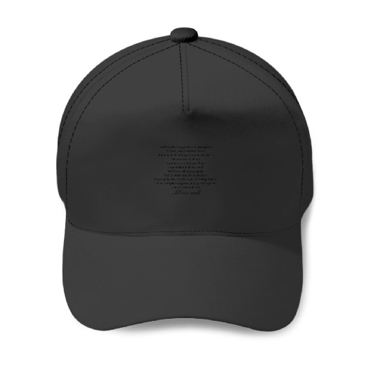 Tayl0r Swift All Too Well Lyrics Baseball Caps