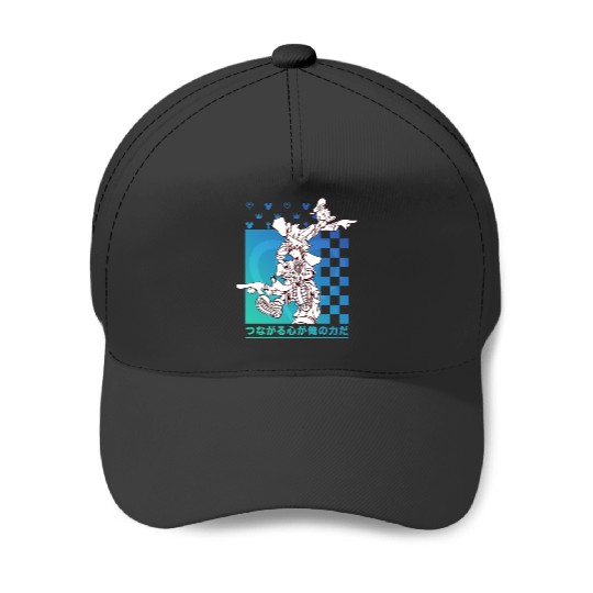 Disney Kingdom Hearts Sora Donald Goofy Kanji Checkerboard Baseball Caps
