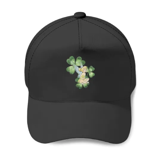 Disney Peter Pan St. Patrick's Day Tinker Bell Clover Retro T-Shirt Baseball Caps