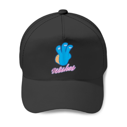Disneyss Wreck it Ralph Aladdin Genie 3 Wishes Logo Baseball Caps
