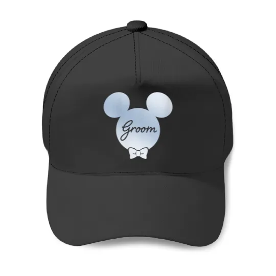 Womens Disney Wedding Matching Mickey Mouse Bow Tie Husband Groom Baseball Caps