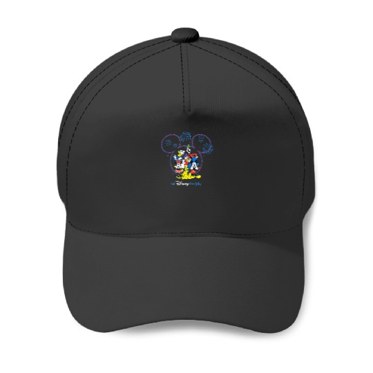 Disney Mickey and Friends Fireworks Our Disney Family Trip T-Shirt Baseball Caps