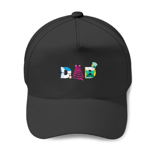 Disneyss Alice In Wonderland Fathers Day Birthday Best Dad Baseball Caps
