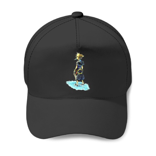 Disney Kingdom Hearts Sora Sea Salt Ice Cream Sketch Baseball Caps