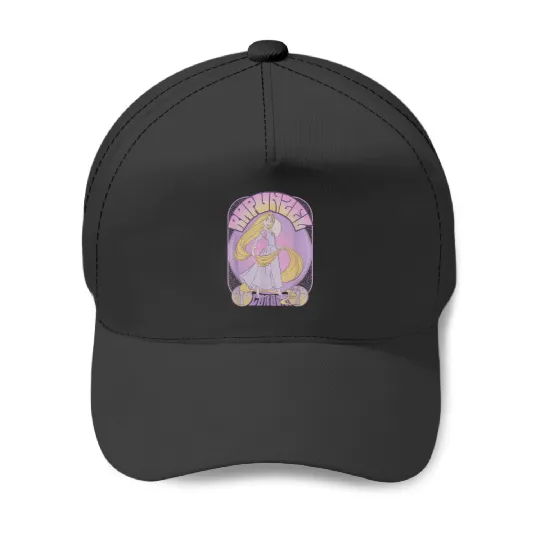 Disney Tangled Rapunzel Seventies Retro Poster Baseball Caps