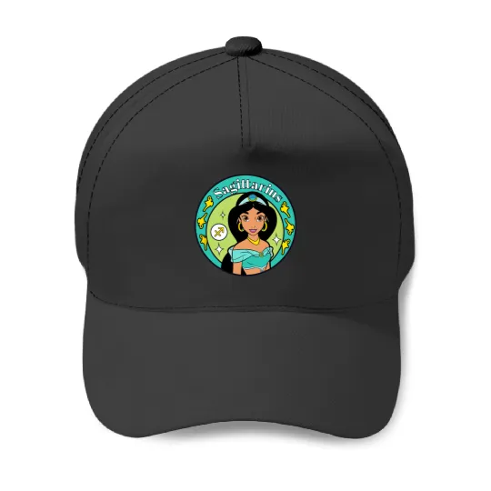 Disney Princess Jasmine Sagittarius Zodiac Baseball Caps