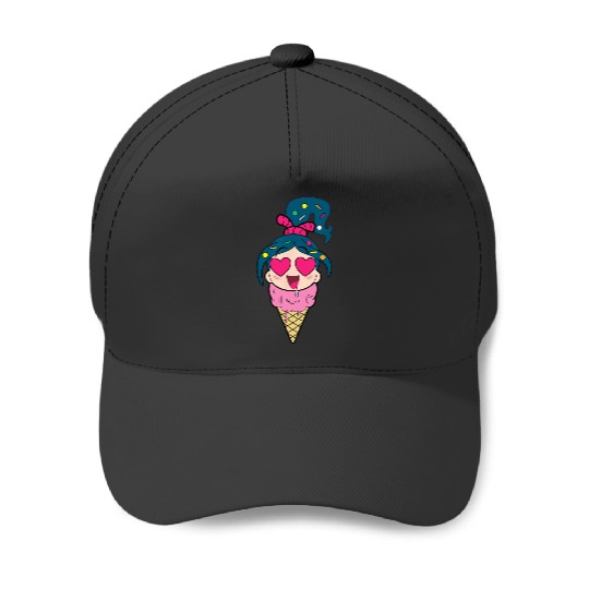 Disney Ralph Breaks the Internet Vanellope Ice Cream Baseball Caps