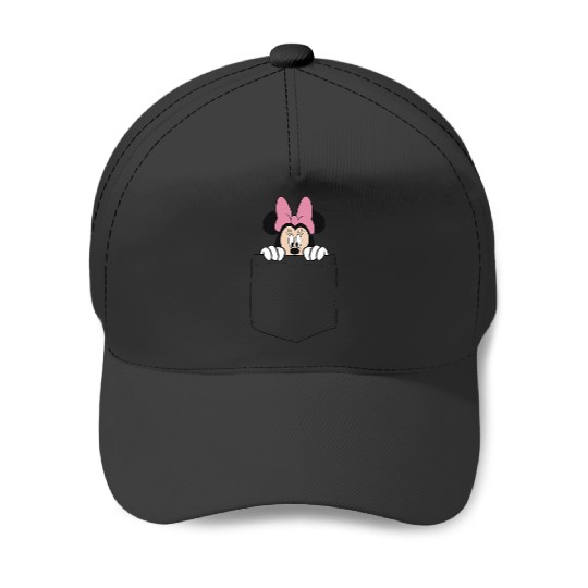 Black Disney Minnie Mouse Classic Fit  - Crew Neck Baseball Caps