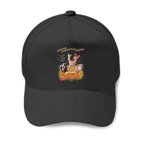 Disney Bambi Enchanting Entertainment For Everyone Retro Baseball Caps