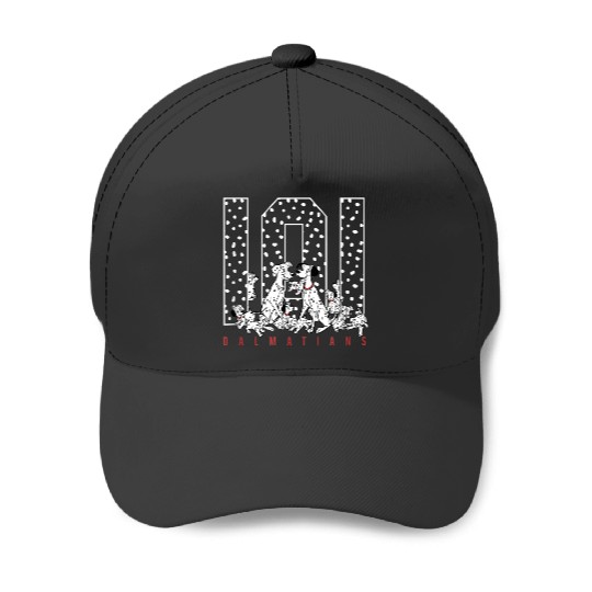 Disneyss 101 Dalmatians Group shots Big Spotted Numbers Baseball Caps