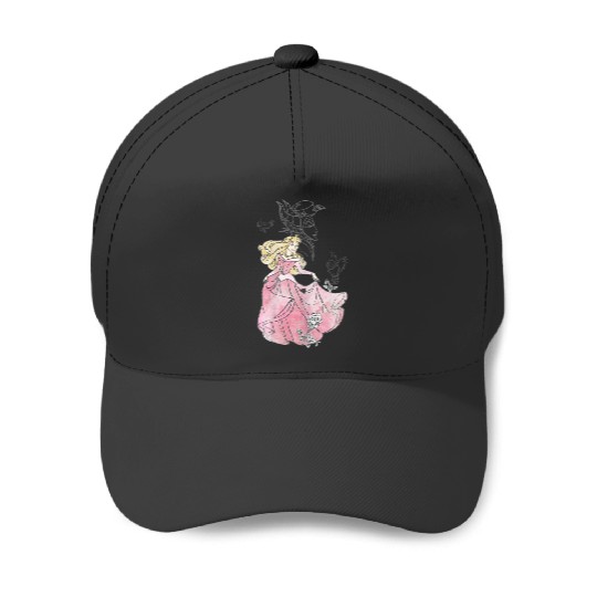 Disneyss Sleeping Beauty Aurora Sketch Graphic Baseball Caps