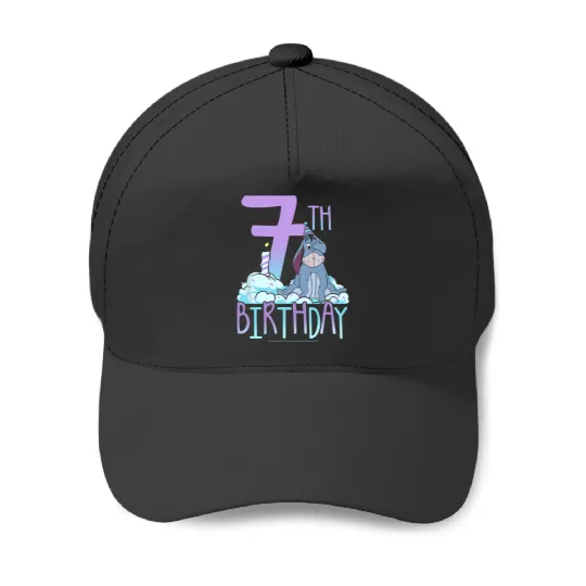 Disney Winnie The Pooh Eeyore Seventh Birthday Baseball Caps