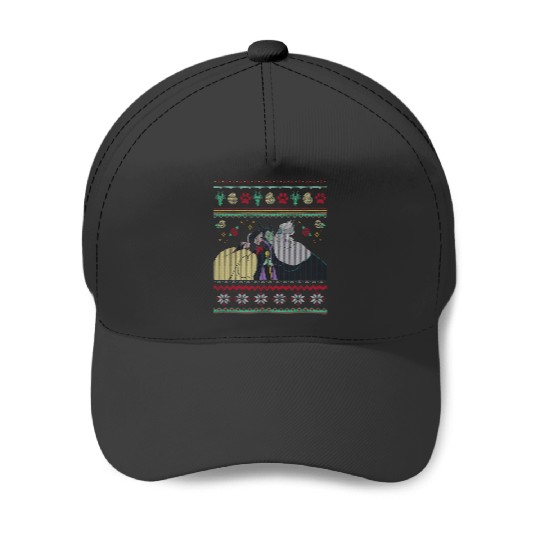 Disney Villains Maleficent Ursula Cruella Christmas Sweater Baseball Caps