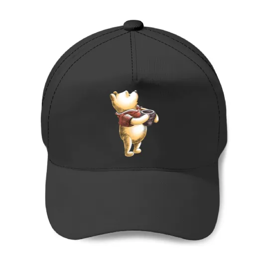 Disneyss Winnie The Pooh Sketch Baseball Caps