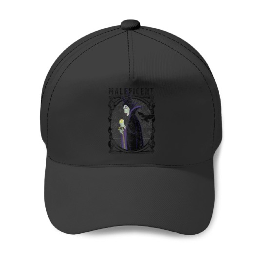 Disneyss Villains Maleficent Side Look Poster Baseball Caps