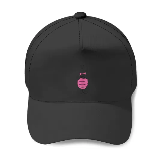 Disneyss Winnie The Pooh Piglet Simple Sketch Baseball Caps