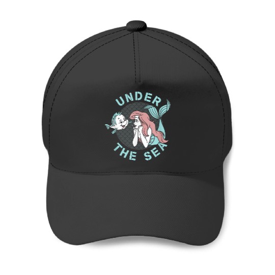 Disneyss The Little Mermaid Flounder Friends Under The Sea Baseball Caps