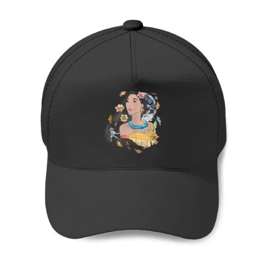 Disneyss Pocahontas Dream Catcher Sketch Portrait Baseball Caps