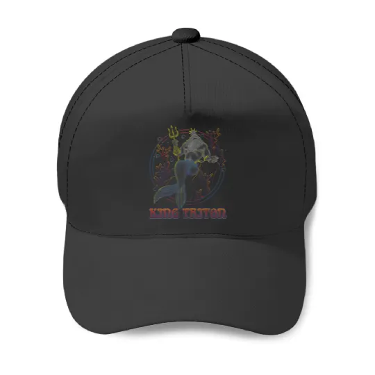 Disneyss The Little Mermaid King Triton Coral Circle Throne Baseball Caps