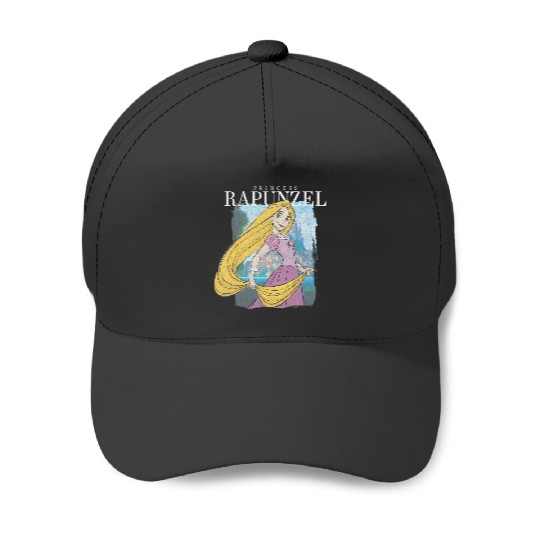 Disney Tangled Princess Rapunzel Distressed Portrait Baseball Caps