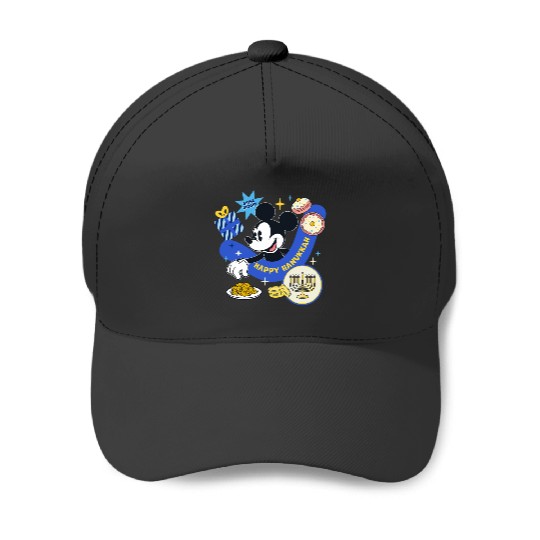 Disney Mickey Mouse Holiday Happy Hanukkah Shine Bright Baseball Caps
