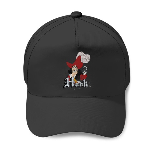 Disney Peter Pan Captain Hook Mischievous Smile Circle Logo Baseball Caps