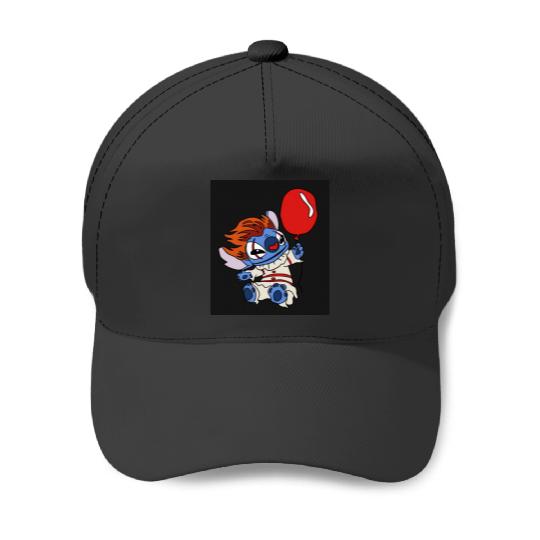 Pennywise Stitch Halloween Baseball Caps, Disney Halloween Baseball Caps