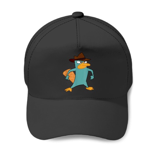 Disneyss Phineas And Ferb Perry The Platypus Bravesss Stance Baseball Caps