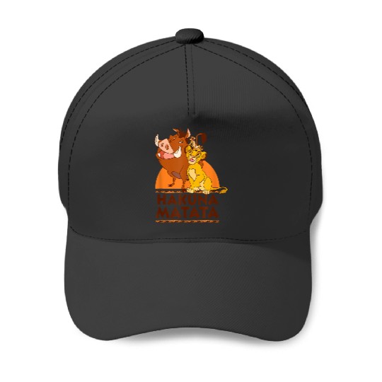 Disneyss The Lion King Hakuna Matata Simba Timon Pumbaa shots Baseball Caps