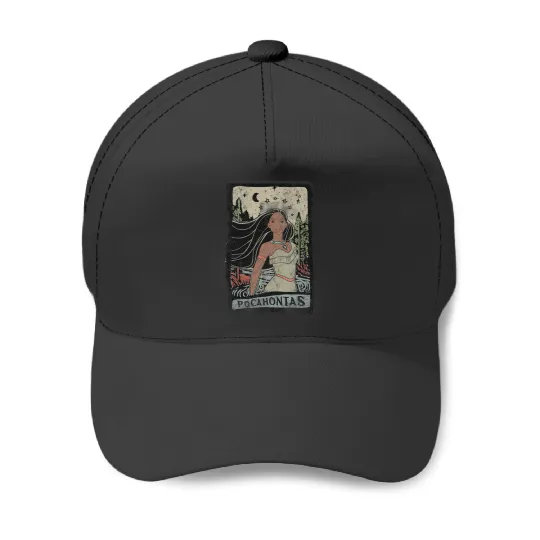 Disney Pocahontas Vintages Portrait Style Graphic Baseball Caps