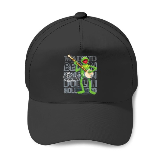 Disneyss The Muppets Vintages World Tour Kermit Banjo Poster Baseball Caps