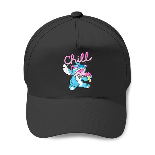 Disney Lilo and Stitch Neon Ice Cream Chill Drip Baseball Caps