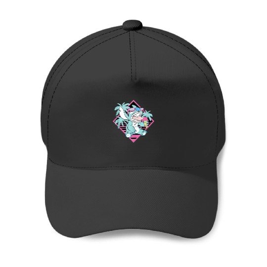 Disney Lilo Amp Stitch Ice Cream Retro 90s Beach Baseball Caps