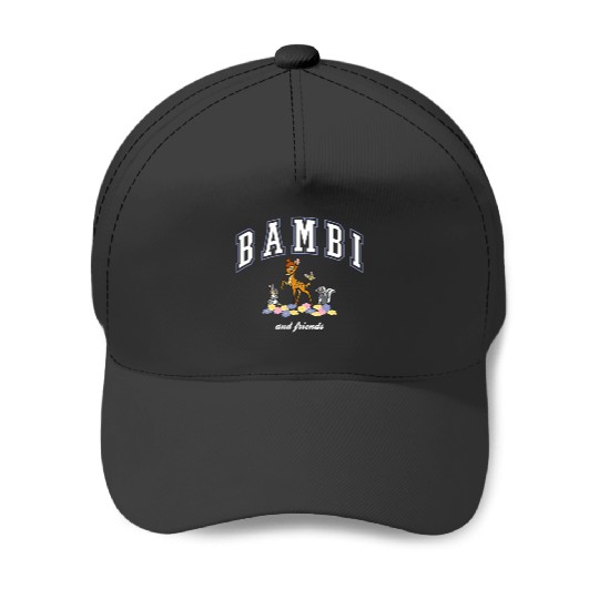 Disney Bambi And Friends Thumper Flower College Style Logo Baseball Caps
