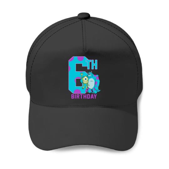 Disney Pixars Monsters Inc. Mike Sully Happy 6th Birthday Baseball Caps