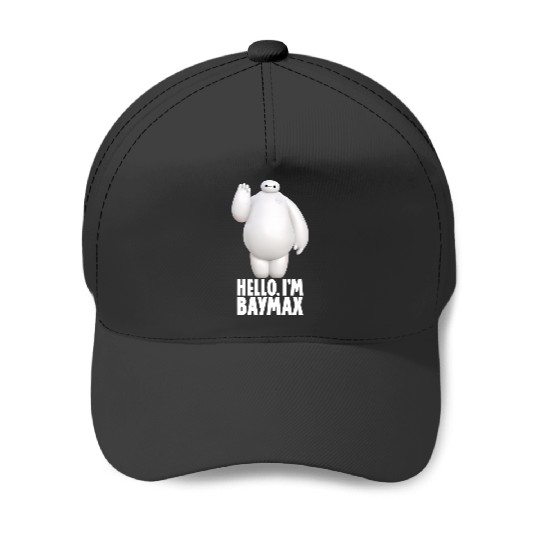 Disney Big Hero 6 Hello I'm Baymax Cute Portrait Baseball Caps