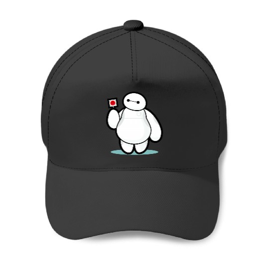 Disney Big Hero 6 Baymax With Lollipop Cute Shot Baseball Caps