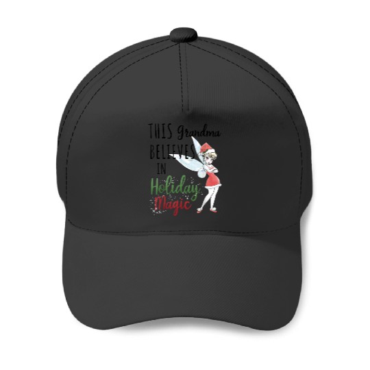 Disneyss Peter Pan Christmas Tinker Bell Holiday Magic Grandma Baseball Caps